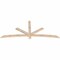 Ekena Millwork Alberta Smooth Timber Gable Bracket, Douglas Fir, 84"W x 35"H x 1 1/2"D x 3 1/2"F, 10/12 Pitch GBW084X35X0204ALB00SDF - alternate 4